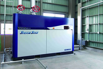 スクリュー式小型蒸気発電機